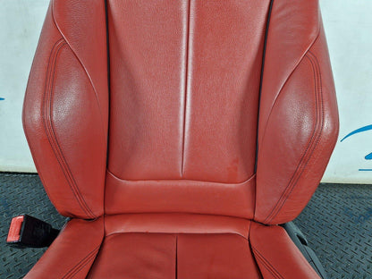 14-16 BMW 2 SERIES F22 GENUINE FRONT LEFT PASSENGER RED SEAT 7243564 9216468