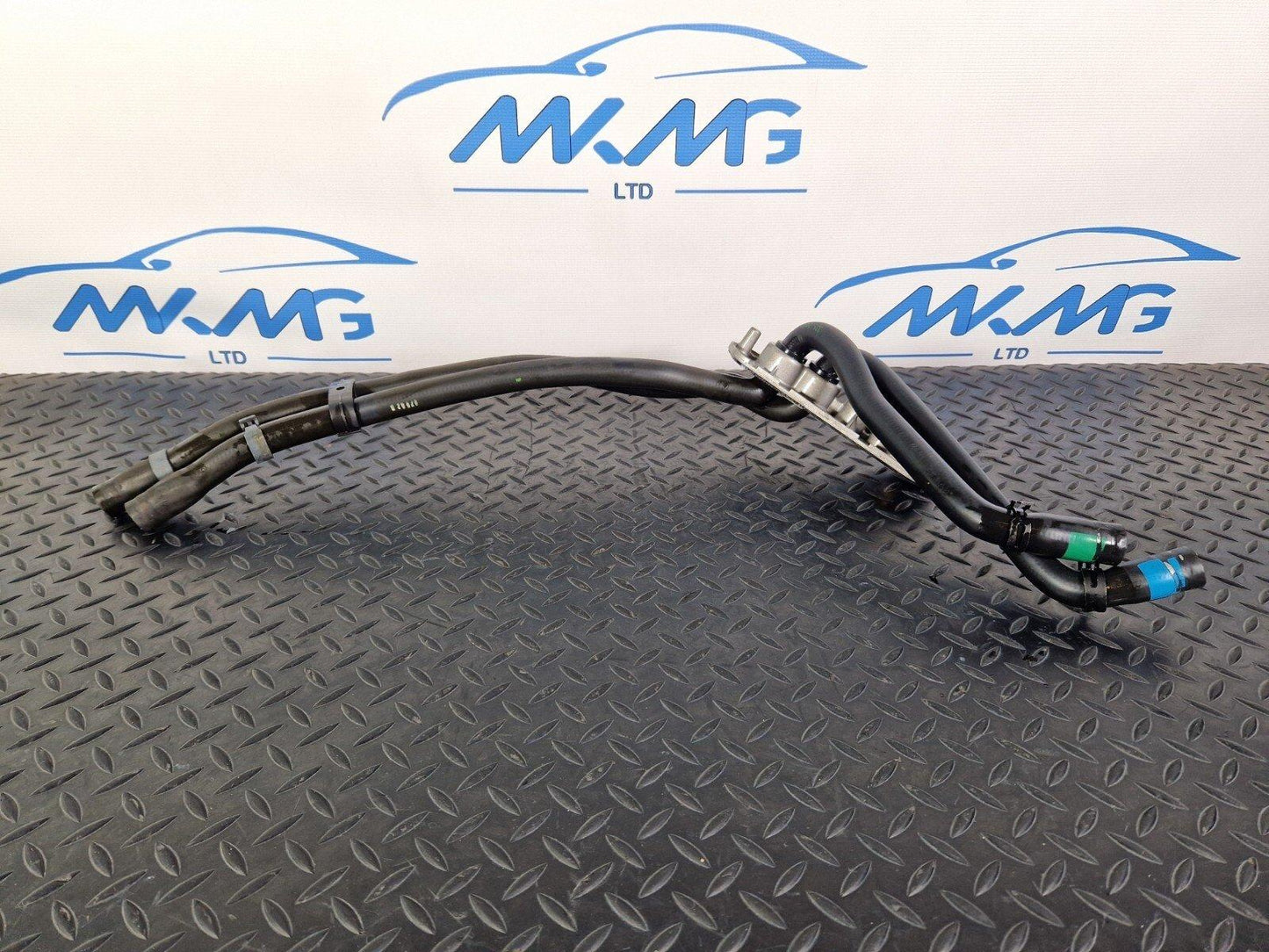 10-15 AUDI Q7 4L REAR HEATING PIPES WITH PLATE 7L0820339A 4L0819884