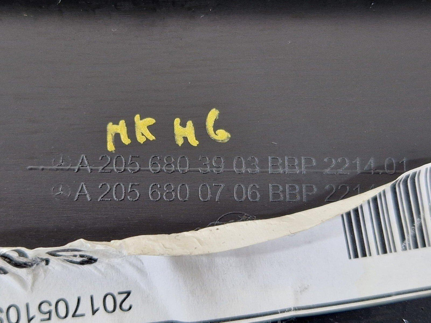 14-21 MERCEDES BENZ C300h W205 OEM CAR TOOL BOX COVER TRIM A2058903214