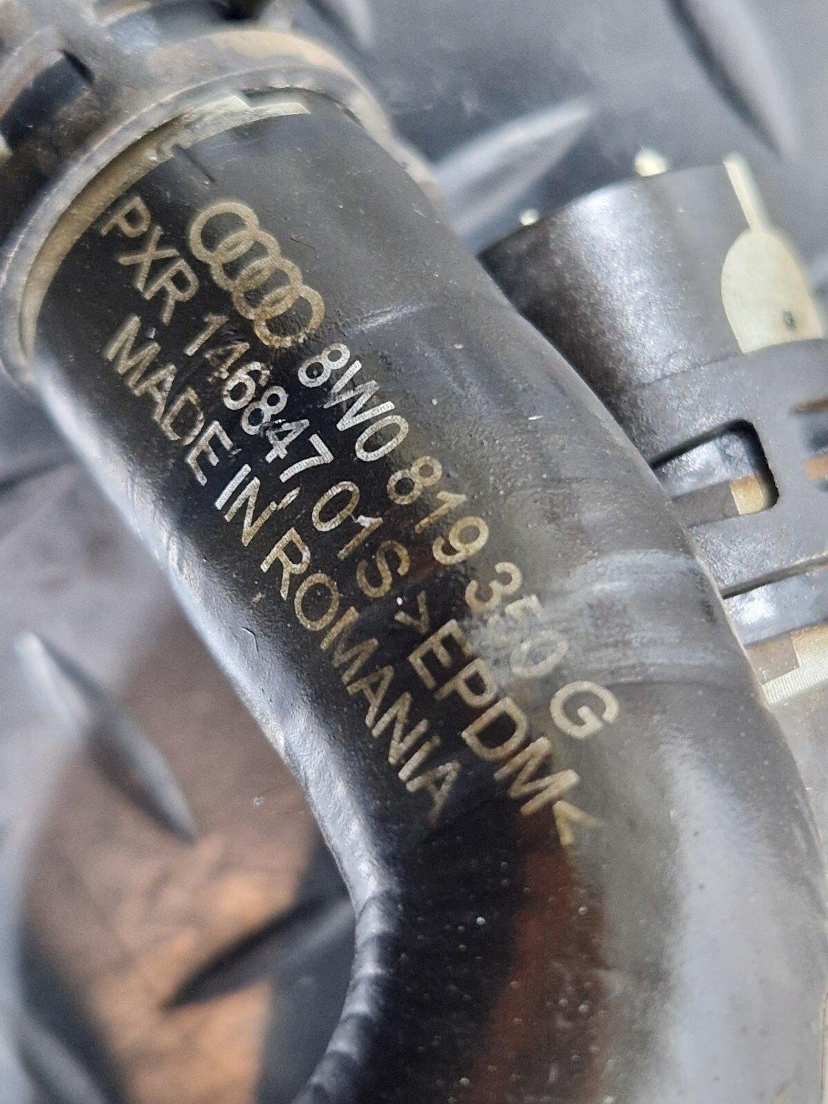 16-19 AUDI A4 B9 GENUINE OEM AIR CON/ HEATER COOLANT HOSES & GROMMET 8W0819332D