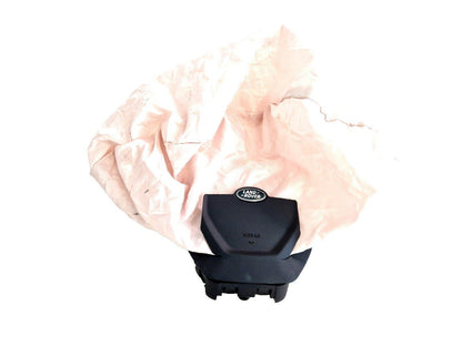 14-19 LAND ROVER L550 DISCOVERY STEERING WHEEL SAFETY BAG 307584610AC DEPLOYED