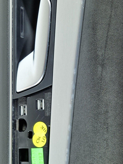 10-17 AUDI A8 4H REAR LEFT PASSENGER SIDE DOOR ALCANTARA CARD PANEL 4H0868067