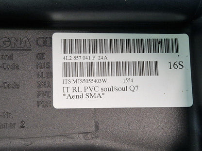 10-15 AUDI Q7 4L GENUINE DASHBOARD BLACK 4L2857041P
