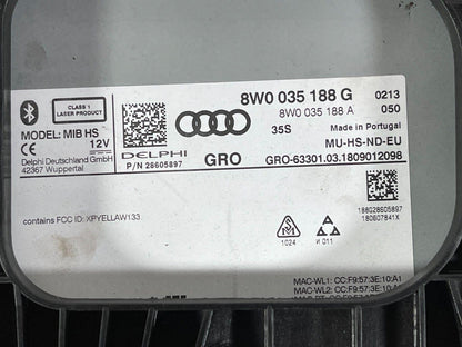 16-19 AUDI A4 B9 GENUINE MULTIMEDIA SAT NAV HEAD UNIT 8W0035188G