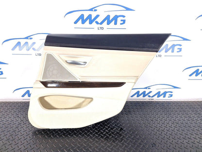 11-18 BMW 6 SERIES F06 CREAM REAR RIGHT DRIVER SIDE LEATHER DOOR CARD