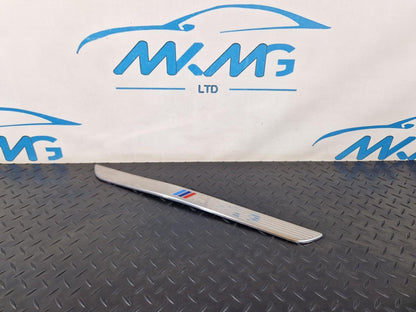 10-13 BMW X5 E70 LCI FRONT ENTRANCE DOOR SILL COVER KICK PLATE TRIM 7205263