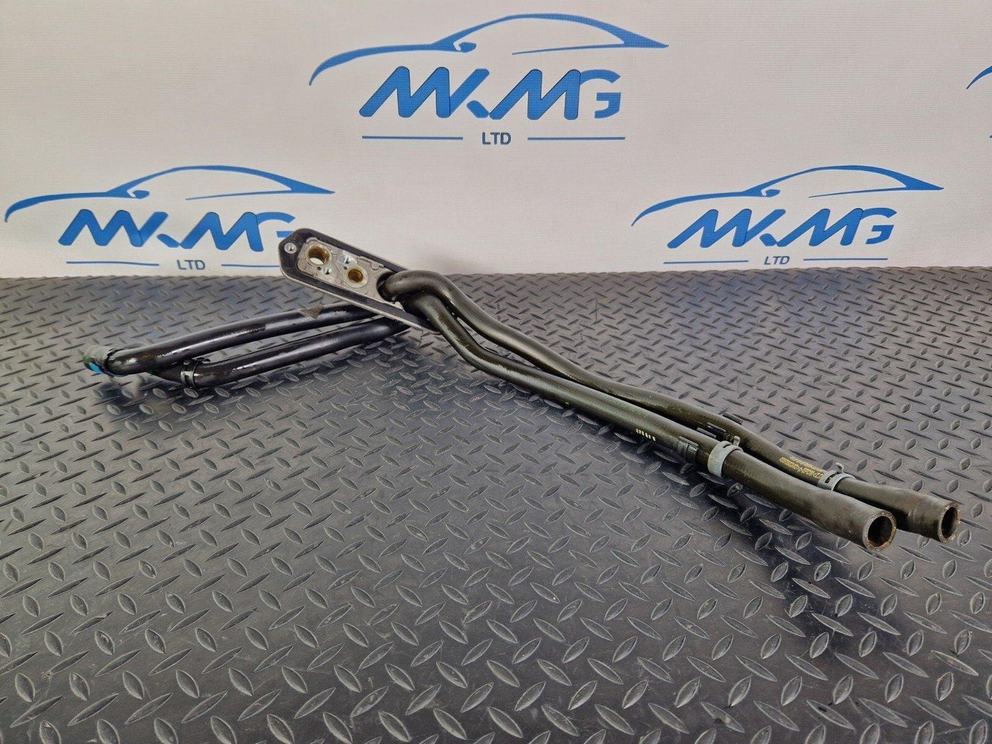 10-15 AUDI Q7 4L REAR HEATING PIPES WITH PLATE 7L0820339A 4L0819884