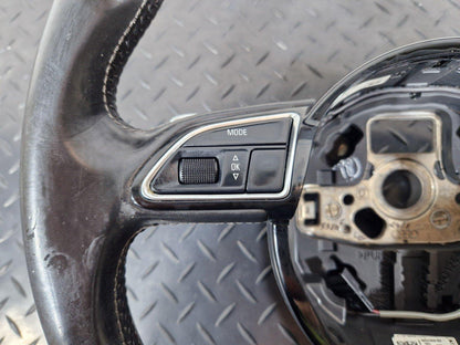 12-17 AUDI S5 CONVERTIBLE MULTIFUNCTION PADDLE SHIFT STEERING WHEEL 8K0419091BS
