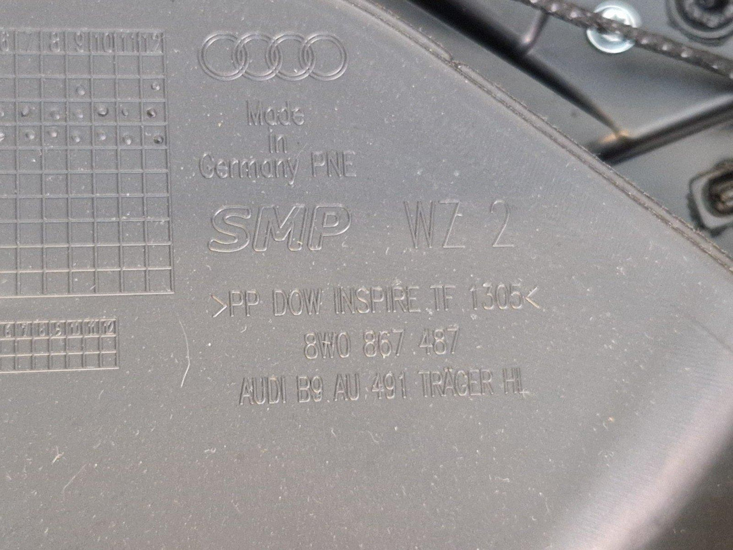 16-19 AUDI A4 B9 SPORT GENUINE OEM LEFT REAR DOOR CARD PANEL TRIM 8W0867487