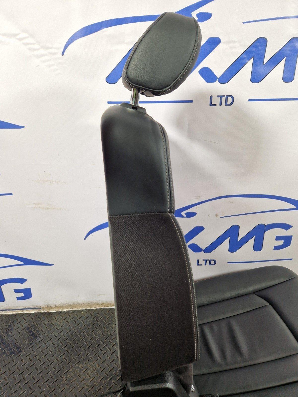 16-20 AUDI Q7 4M GENUINE REAR LEFT 2ND ROW BLACK LEATHER SEAT WITH HEADREST
