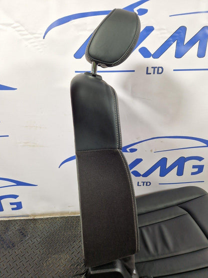 16-20 AUDI Q7 4M GENUINE REAR LEFT 2ND ROW BLACK LEATHER SEAT WITH HEADREST