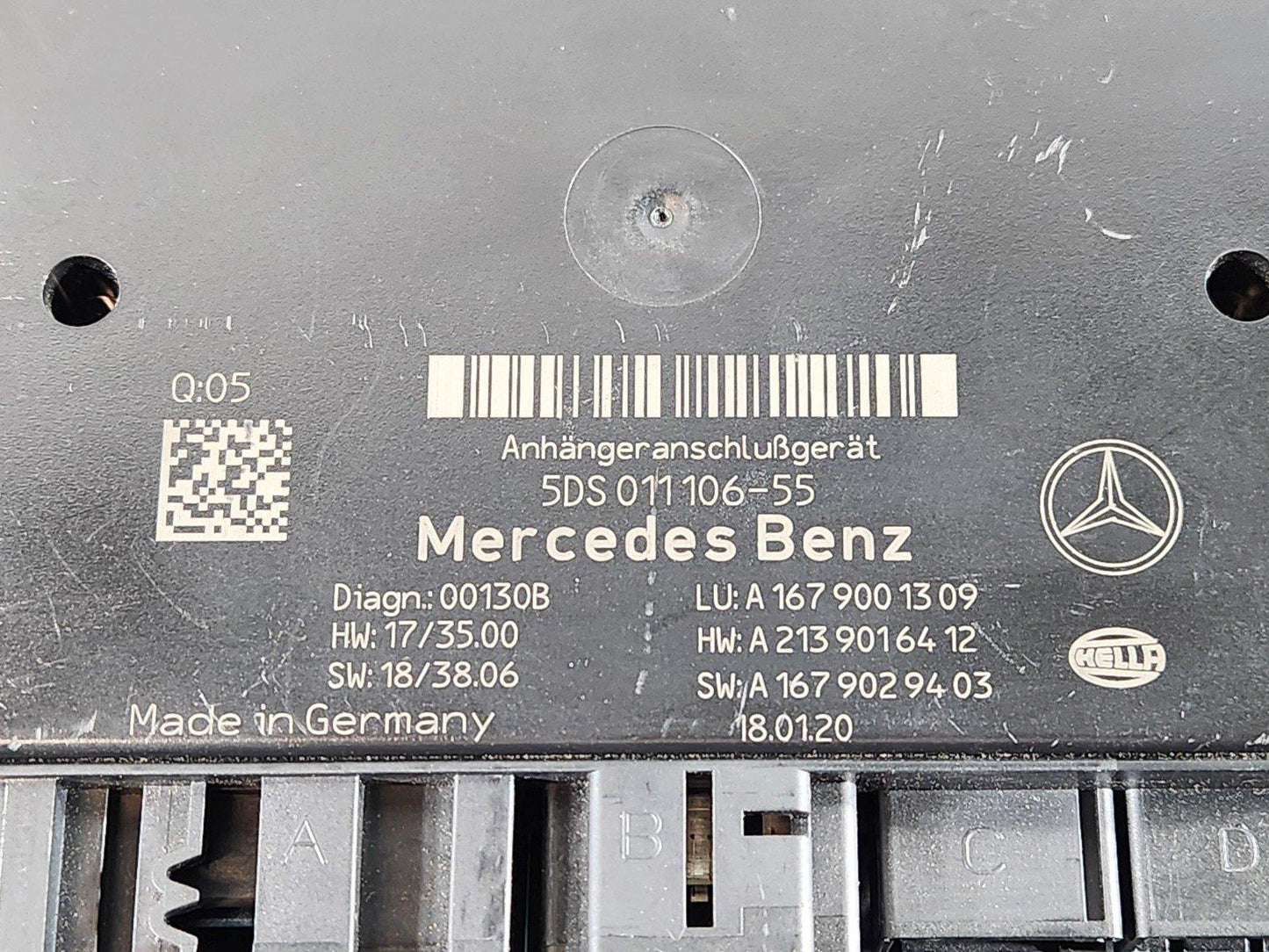 19-ON MERCEDES BENZ B CLASS W247 OEM TOW BAR CONTROL MODULE A1679001309