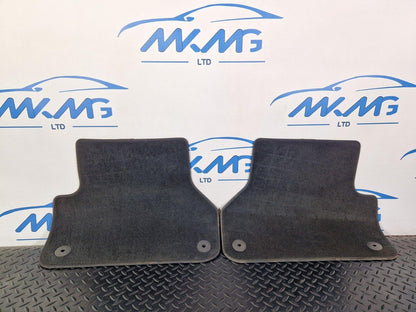 16-24 AUDI A5 F5 COUPE GENUINE OEM SET OF 2 REAR BLACK FLOOR FOOT MATS 8W6061276