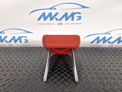 12-18 BMW 4 SERIES F36 LCI REAR LEFT/RIGHT SIDE SEAT RED LEATHER HEADREST
