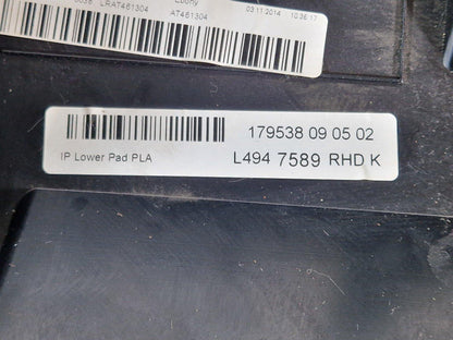 13-23 RANGE ROVER SPORT L494 OEM LOWER DRIVER DASHBOARD TRIM PANEL LRAT461304