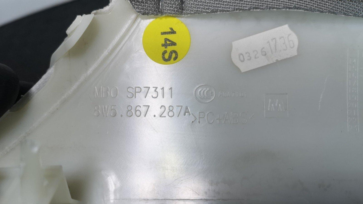 16-19 AUDI A4 B9 S-LINE GENUINE REAR LEFT PASSENGER SIDE C-PILLAR 8w5867287