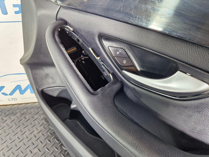 14-21 MERCEDES BENZ C200 W205 FRONT DRIVERS SIDE DOOR CARD BLACK LEATHER
