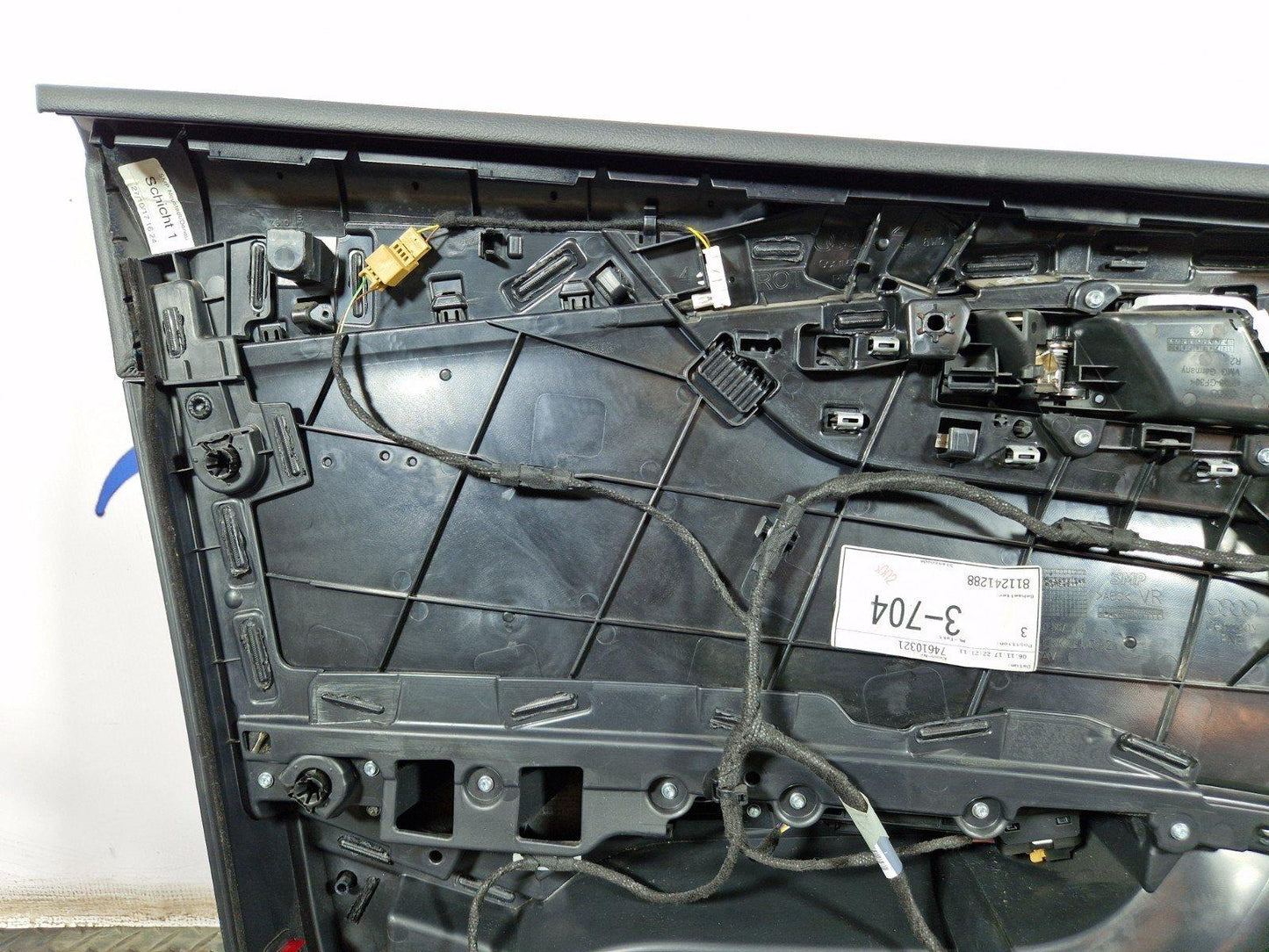 16-19 AUDI A4 B9 GENUINE FRONT RIGHT O/S BLACK LEATHER DOOR CARD & SWITCHES