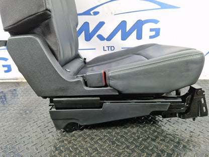 16-20 AUDI Q7 4M GENUINE REAR LEFT 2ND ROW BLACK LEATHER SEAT WITH HEADREST