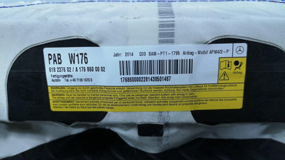 12-18 MERCEDES A B CLA-CLASS W176 W246 C117 LEFT DASHBOARD AIBAG  A1768600002