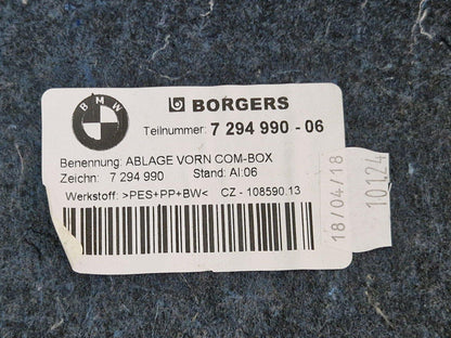 12-18 BMW 3 SERIES F30 LCI BOOT FLOOR STORAGE COMPARTMENT TRIM COVER 7294990