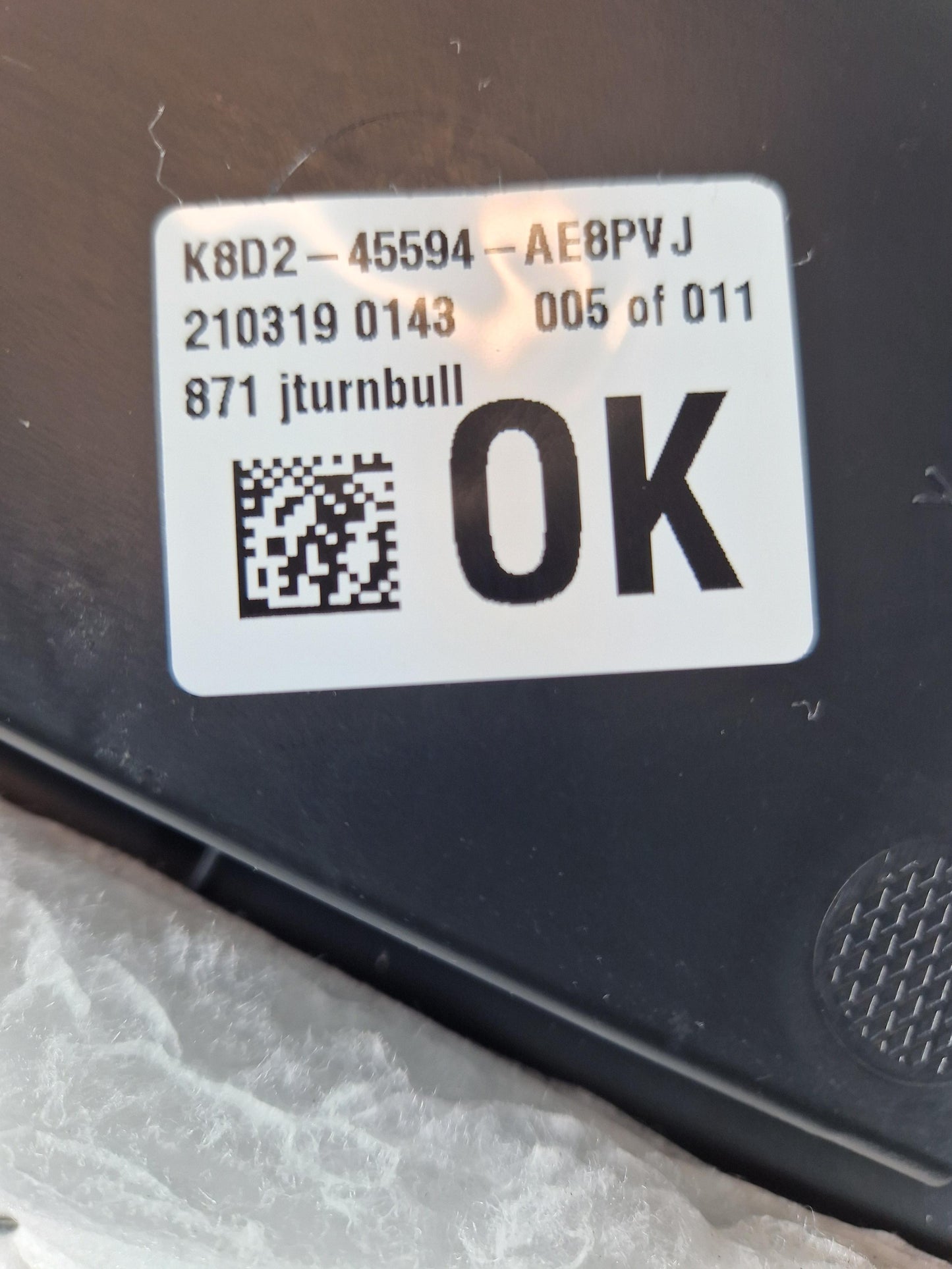 Range Rover Evoque L551 REAR BOOT LID INNER PANEL TRIM COVER K8D245594AE