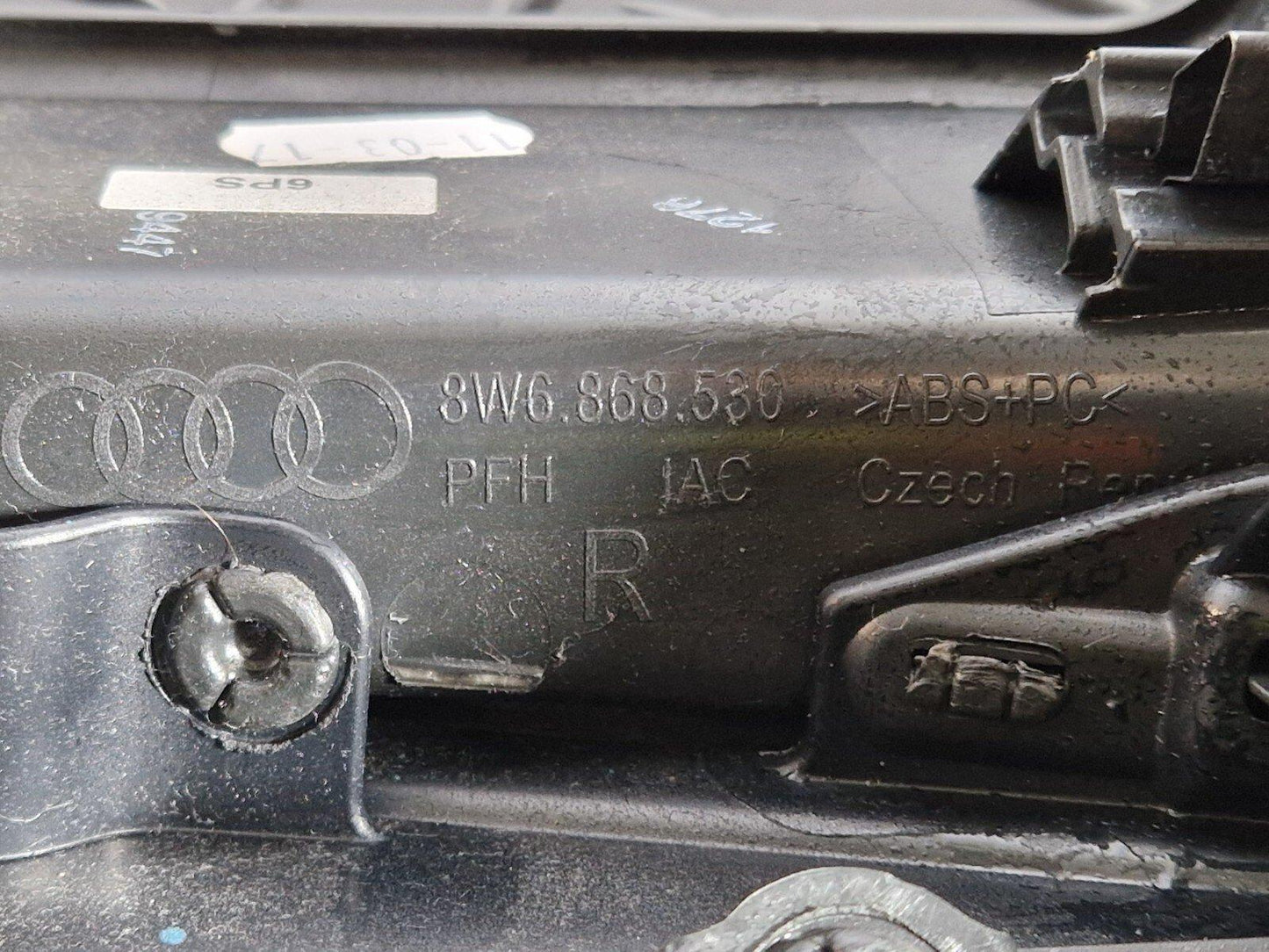 16-23 AUDI S5  A5 COUPE GENUINE REAR RIGHT COMPLETE DOOR PANEL CARD 8W6867388