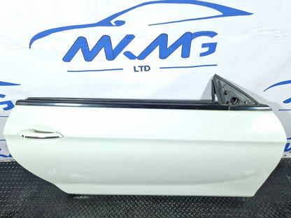 11-18 BMW 6 SERIES F13 COUPE RIGHT DRIVER O/S COMPLETE DOOR IN WHITE 300