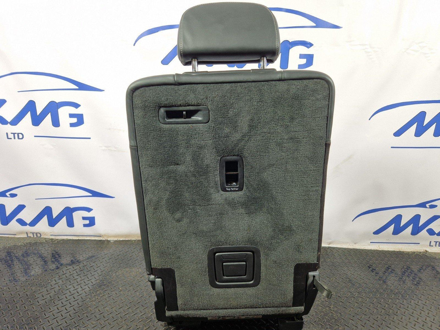 16-20 AUDI Q7 4M GENUINE REAR LEFT 2ND ROW BLACK LEATHER SEAT WITH HEADREST