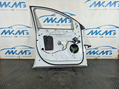 10-15 AUDI Q7 4L GENUINE FRONT LEFT N/S PASSENGER COMPLETE DOOR WHITE S9R