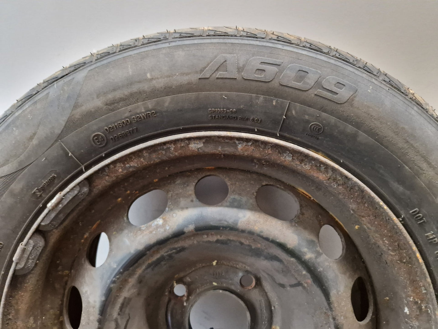 Peugeot Partner MK2 (PH1) (B9) Cargo Van Steel Wheel with Tyre 195/65/15 ~1mm
