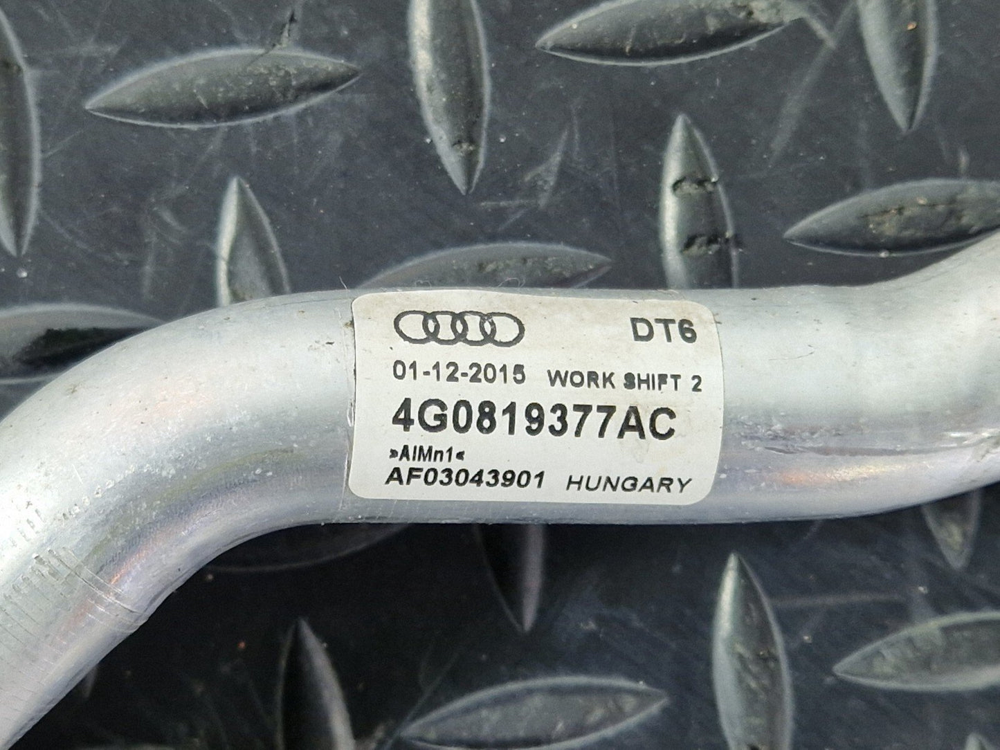 15-18 AUDI A7 4G GENUINE OEM ENGINE RADIATOR WATER COOLANT PIPE HOSE 4G0819377AC