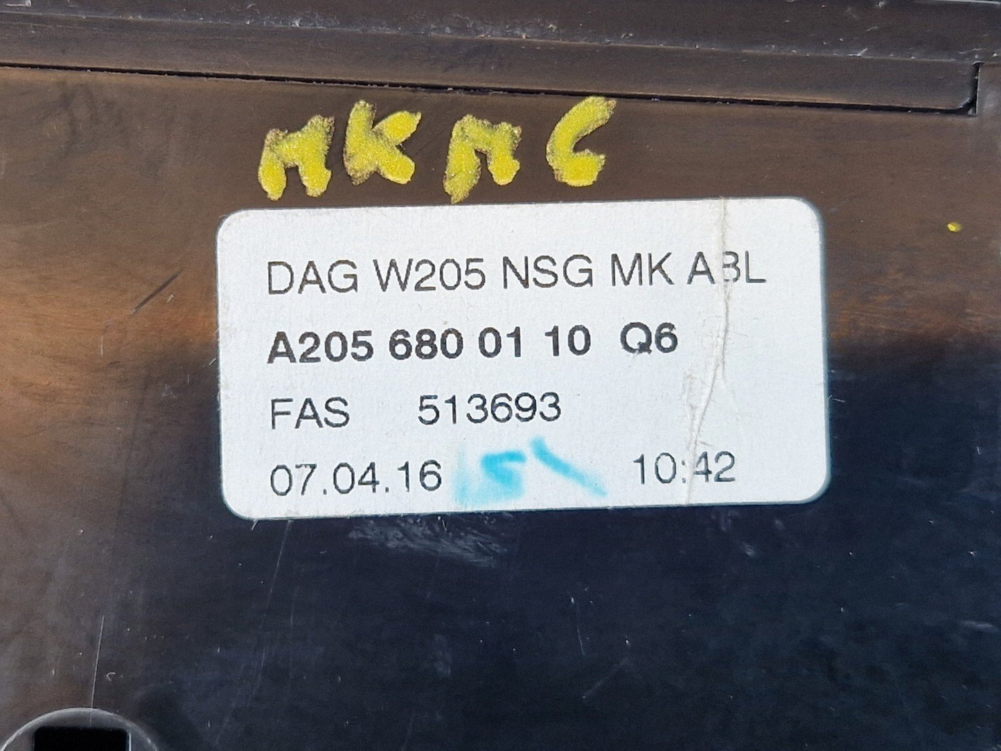 14-21 MERCEDES BENZ W205 CENTER CONSOLE STORAGE COMPARTMENT A2056800110