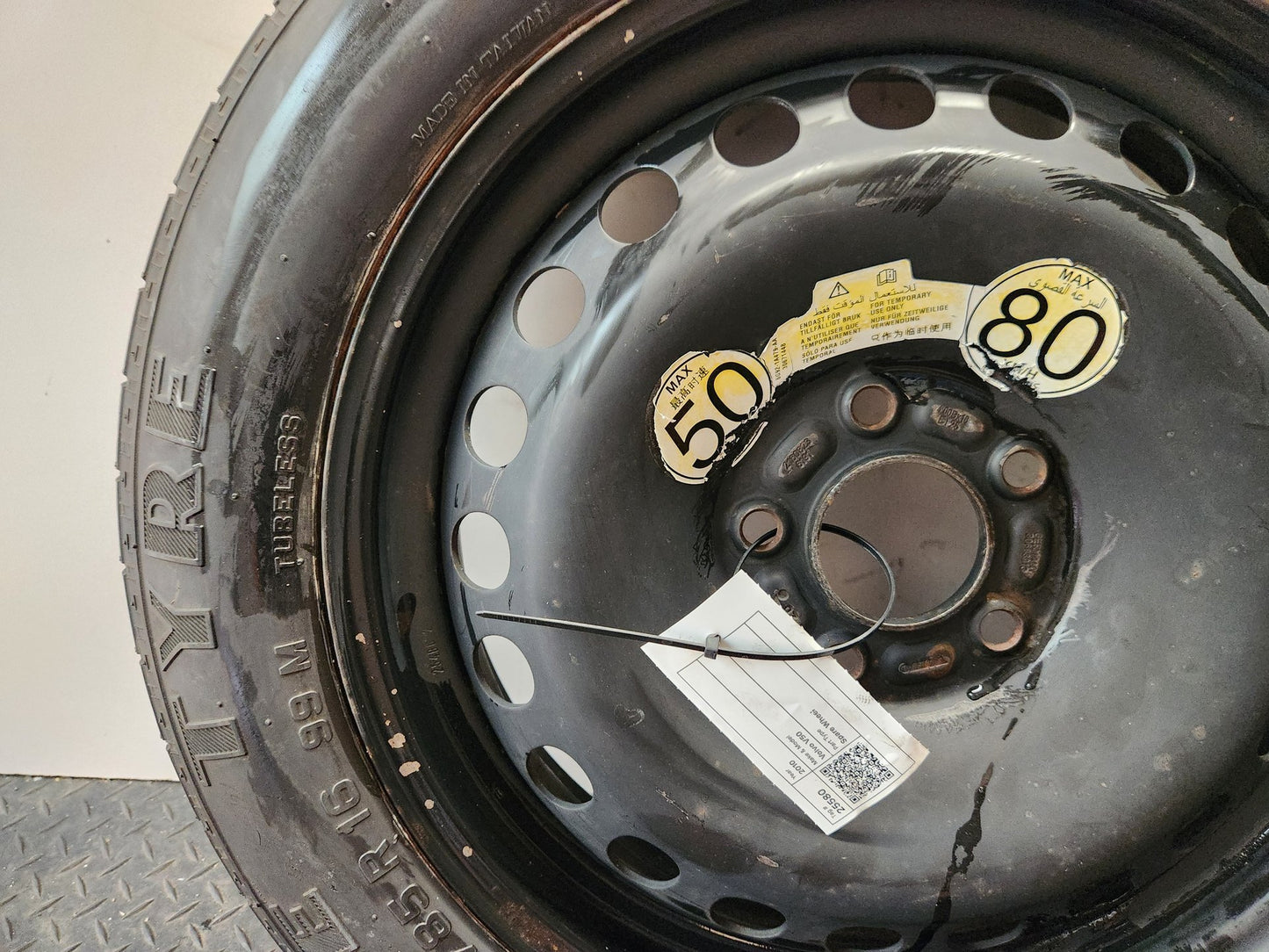 Volvo V50 MK2 FL (MW) Estate 16" Spare Wheel 125/85/16 ~3mm