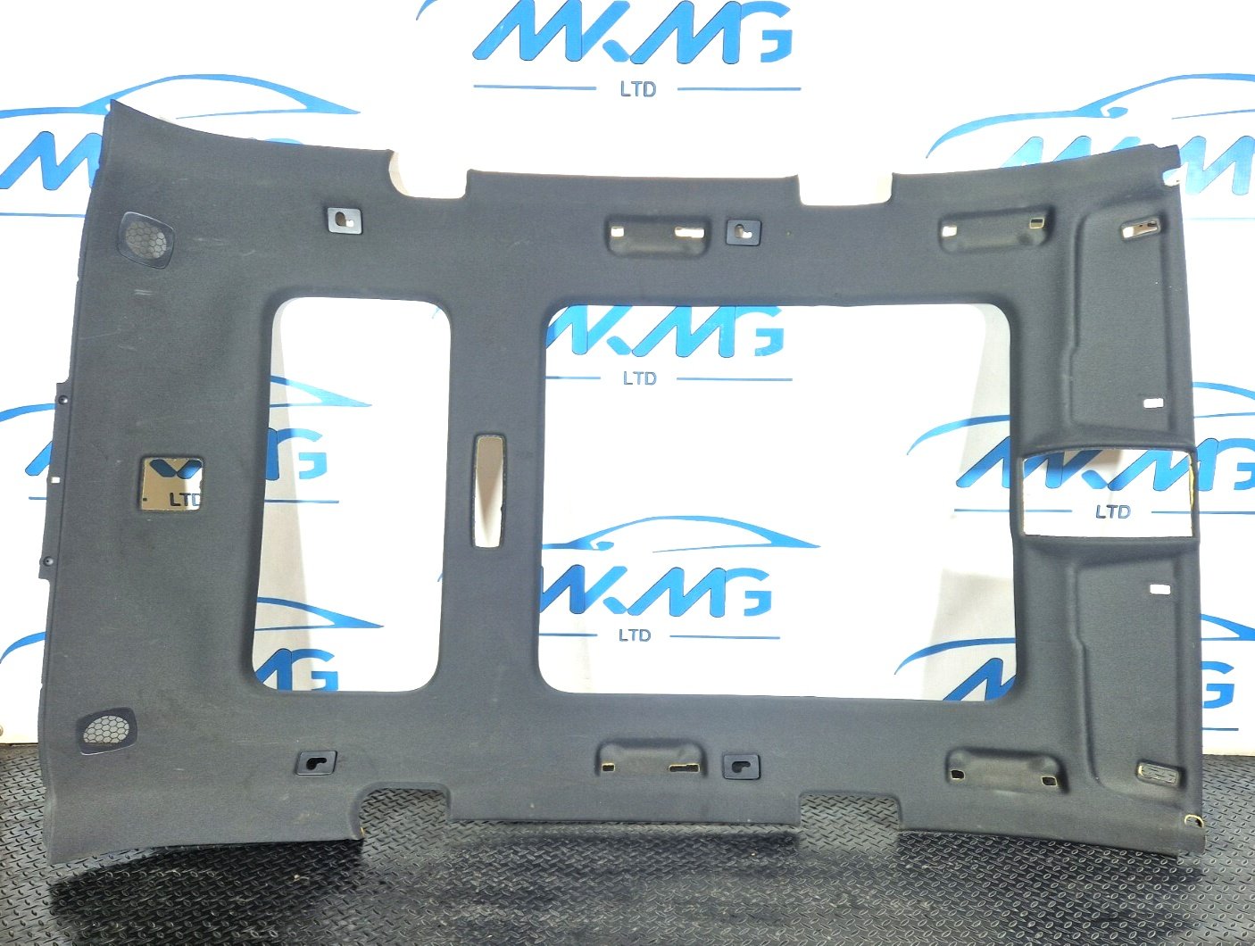 10-15 AUDI Q7 4L BLACK S SLINE PANORAMIC ROOF HEAD LINER LINING 4L0867505