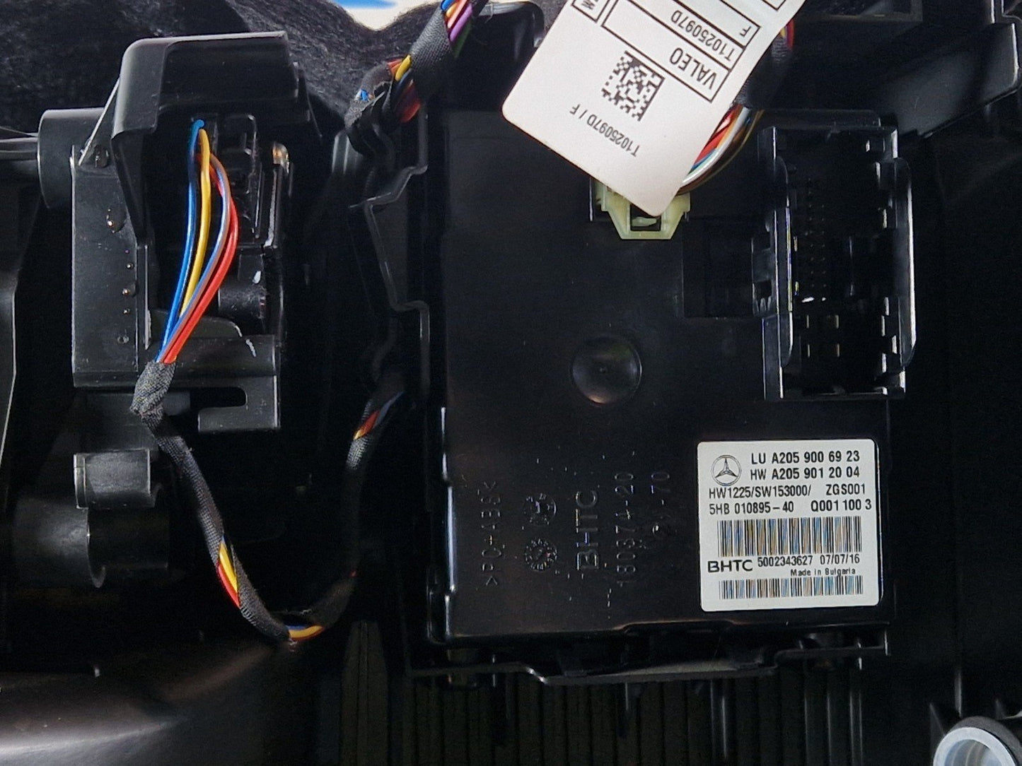 16-22 MERCEDES BENZ X253 HEATER MATRIX CORE & A/C CONTROL MODULE A2058309604