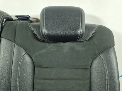 11-19 MERCEDES BENZ ML W166 REAR SEAT BACKREST LEFT SIDE HALF LEATHER IN BLACK