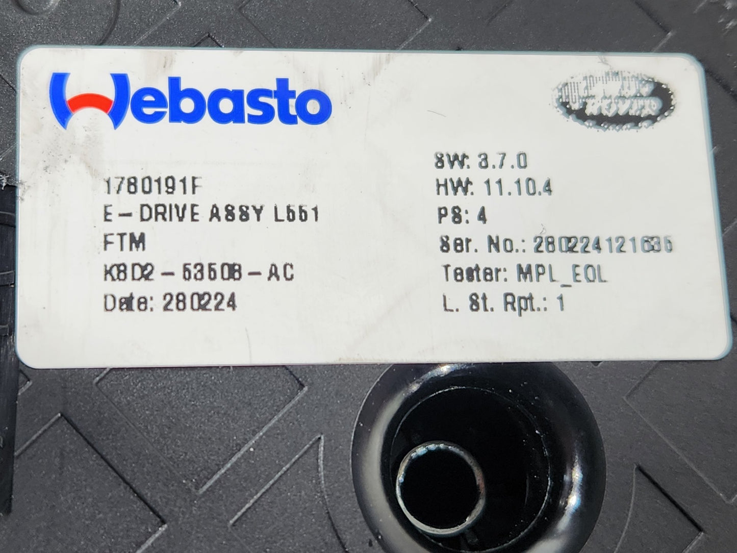 Land Rover Range Rover Evoque L551 SUV Key k8d253608ac