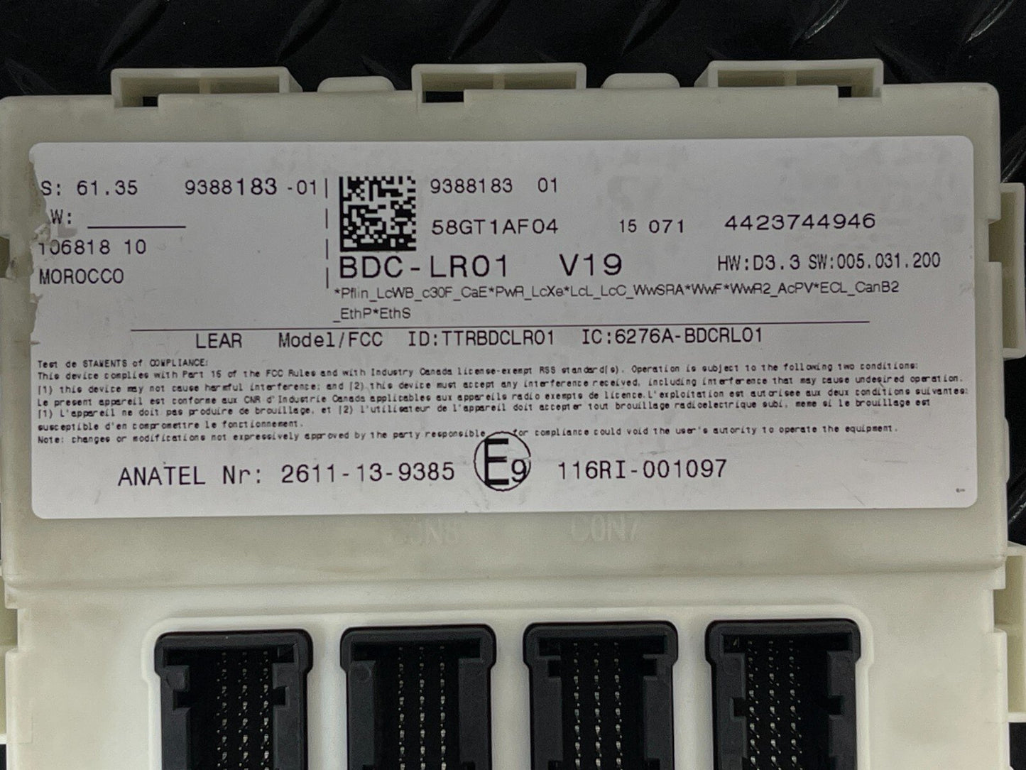 14-21 BMW 2 SERIES ACTIVE TOURER F45 216D BODY CONTROL MODULE ECU 9388183