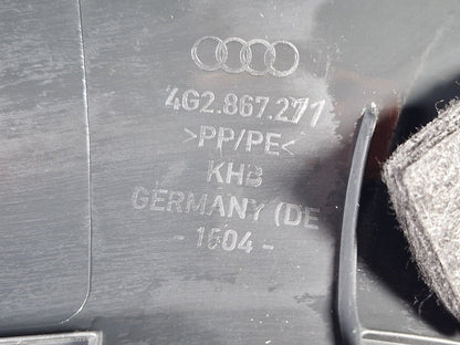 10-18 AUDI A7 4G S-LINE FRONT LEFT INTERIOR A PILLAR SILL TRIM PANEL 4G2867271