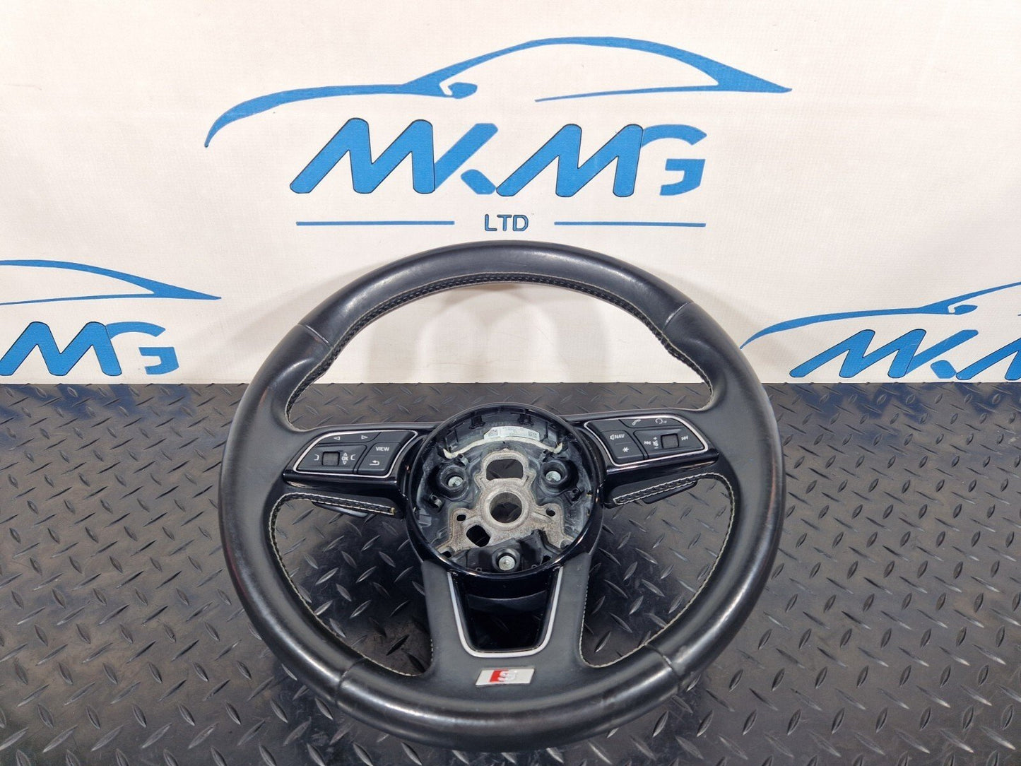16-23 AUDI S5 COUPE GENUINE MULTIFUNCTION LEATHER STEERING WHEEL WITH PADDLES