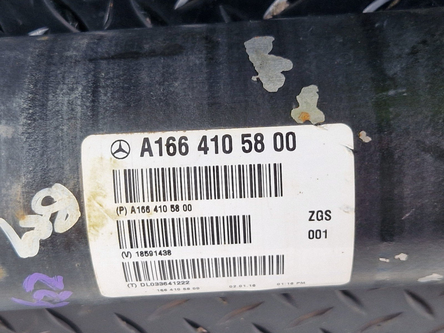 11-19 MERCEDES BENZ GLE500 W166 PETROL HYBRID PROPSHAFT A1664105800
