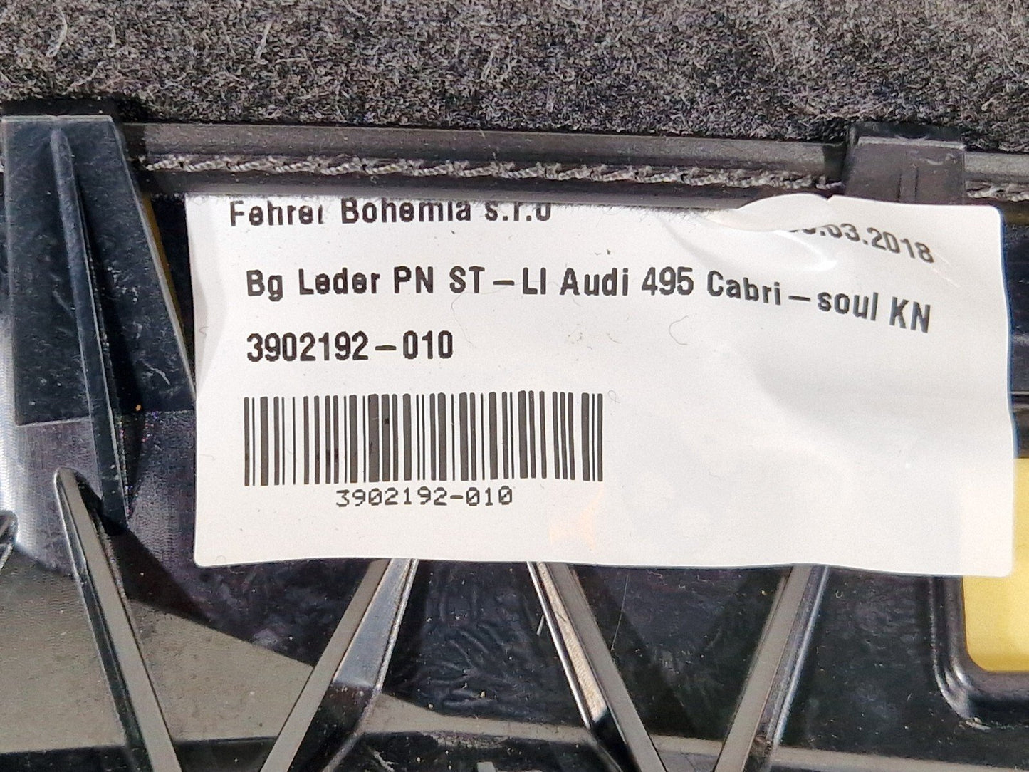 16-24 AUDI A5 F5 GENUINE AUDI A5 SEAT TRIM REAR LEFT 8W785703CGKU