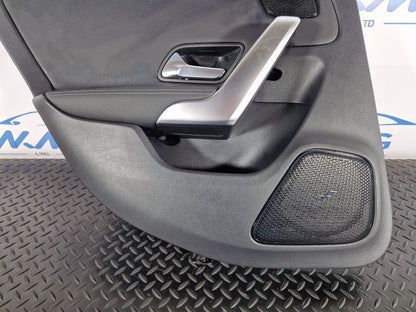 19-ON MERCEDES BENZ CLA C118 REAR LEFT N/S/R DOOR CARD PANEL BLASK LEATHER