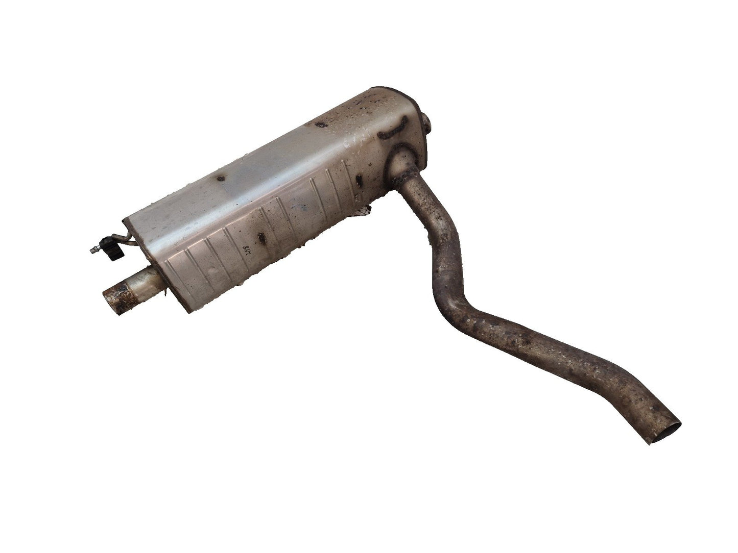 16-20 AUDI Q7 4M GENUINE OEM REAR EXHAUST MUFFLER SILENCER 4M0253611M 4M0120F