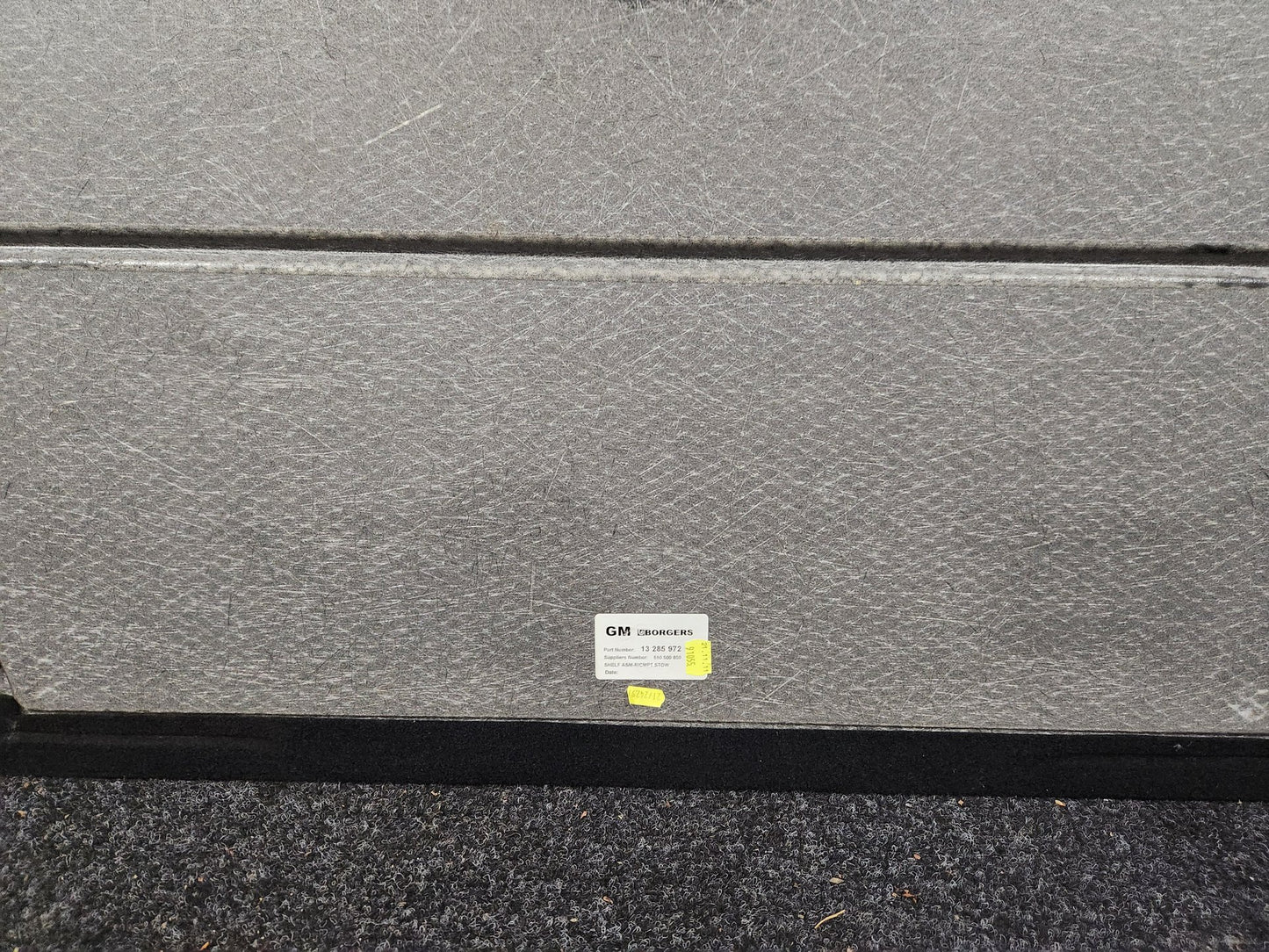 Vauxhall Meriva MK2 (B) (4470) MPV Genuine Rear Trunk Boot Liner 13285972