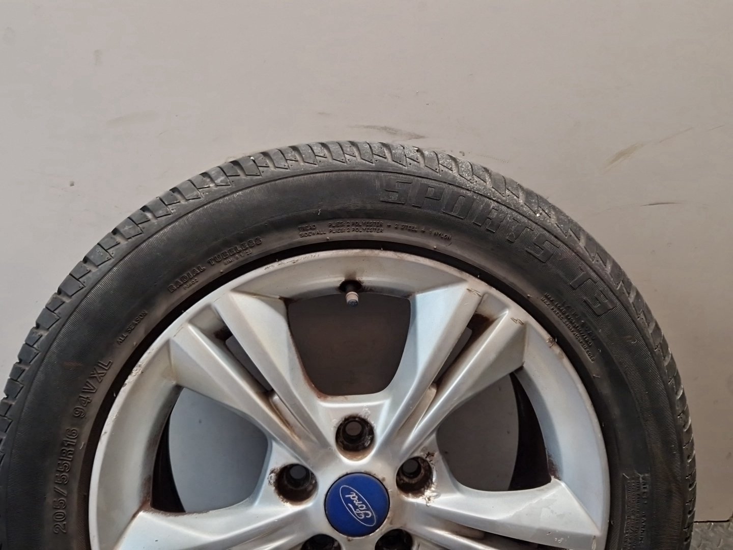 Ford Focus MK3 16" Alloy Wheel with Tyre 205/55/16 ~6mm CM5C-1007-AXA