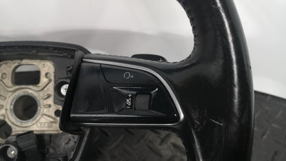 16-19 AUDI A4 B9 S-LINE MULTIFUNCTION BLACK LEATHER STEERING WHEEL 8W0419091