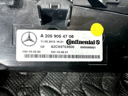 14-21 MERCEDES BENZ C300 W205 GENUINE HEATER CLIMATE CONTROL PANEL A2059054706