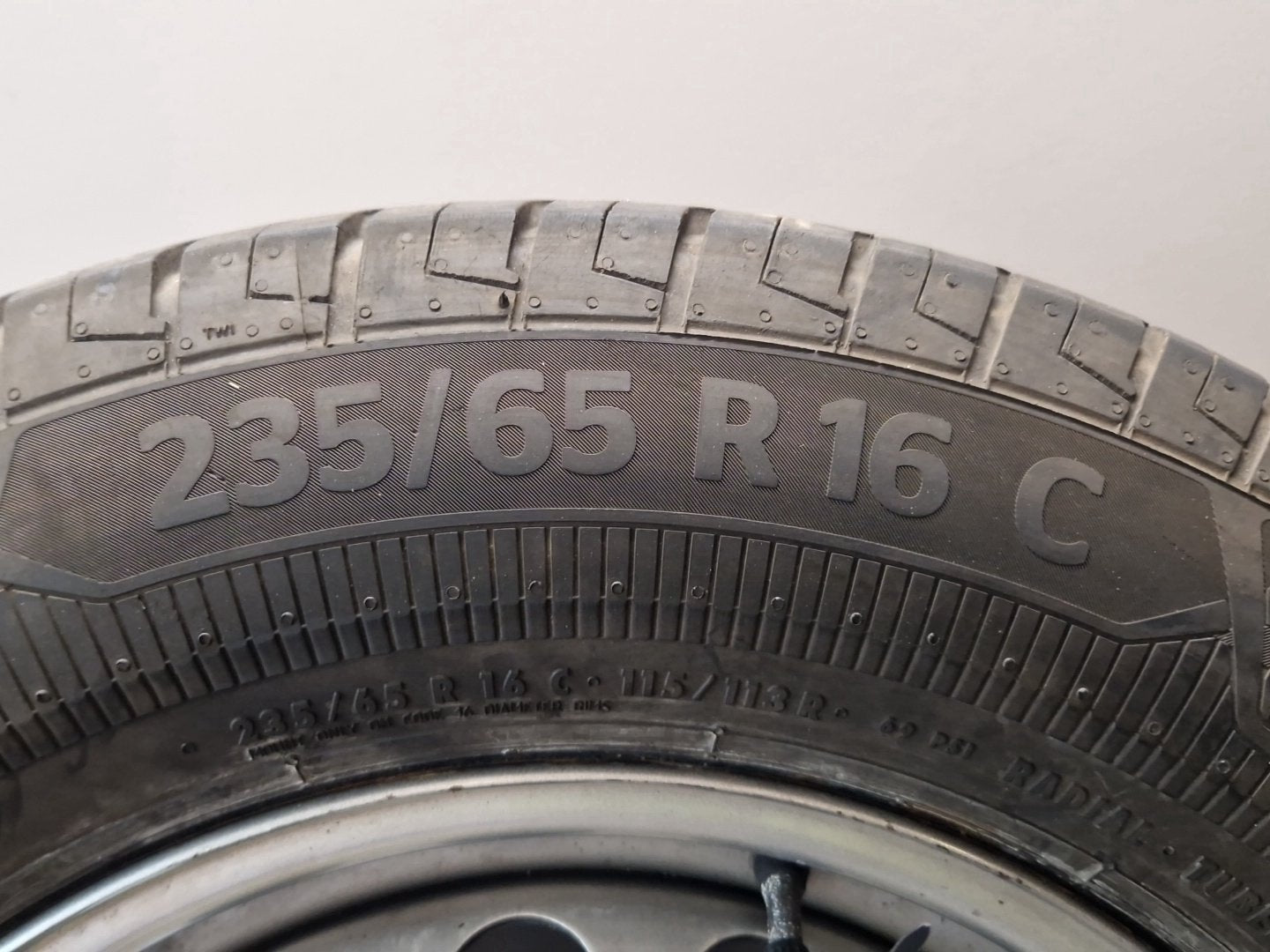 Ford Transit 16" Steel Wheel with Tyre 235/65/16 ~4mm KK21-1015-CB